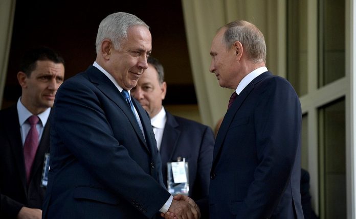 Mr Putin and Mr Netanyahu exchanged views on developing bilateral relations and on the situation in the Middle East. Mr Putin and Mr Netanyahu exchanged views on developing bilateral relations and on the situation in the Middle East.