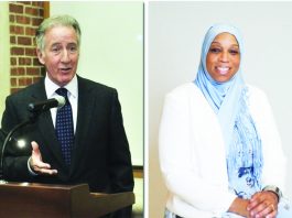 U.S. Rep. Richard Neal, D-Springfield, (left) and Springfield attorney Tahirah Amatul-Wadud (right) will face off in a September Democratic primary. (Republican file photos)