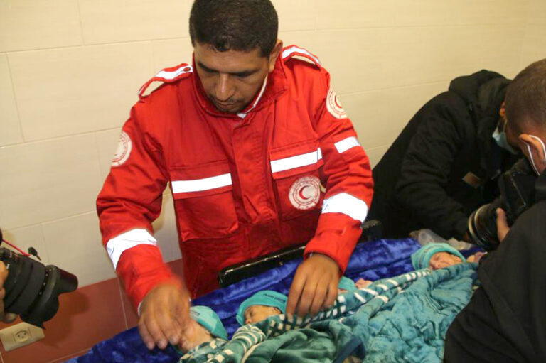 28 of the premature babies forced out of incubators at Al Shifa Hospital by Israel’s denial of generator fuel, have been safely evacuated to Egypt, via Palestine Red Crescent on Twitter.