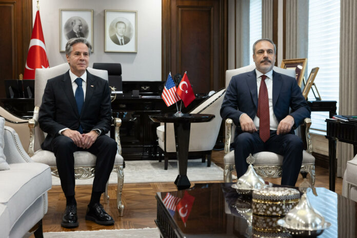 Secretary Blinken and Turkish Foreign Minister Fidan met in Turkey this week. US State Dept photo.