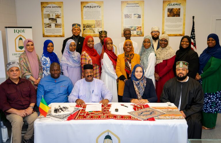 Ancient Manuscripts Travel from Timbuktu to Virginia: Historic Collaboration between IQOU Theological College and Mali’s Mamma Haidara Commemorative Library