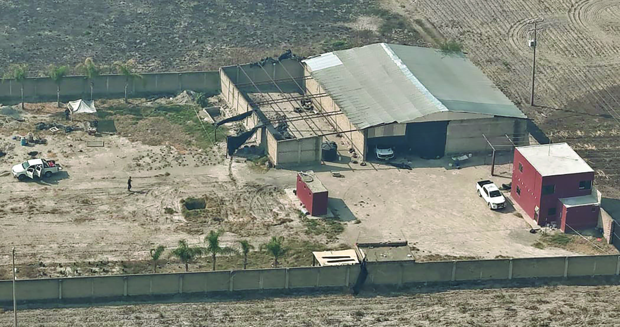 Caption: Arieal view of the Izaguirre ranch in Teuchitlán in Mexico Photo Source:RNZ AFP/ Ulises Ruiz